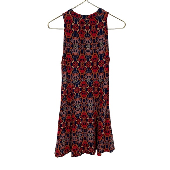 ⭐️ 2/$20 Free People Groovy Get Together Print Funky Tunic Blouse Tank - Picture 5 of 16